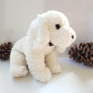 TY white dog fluff